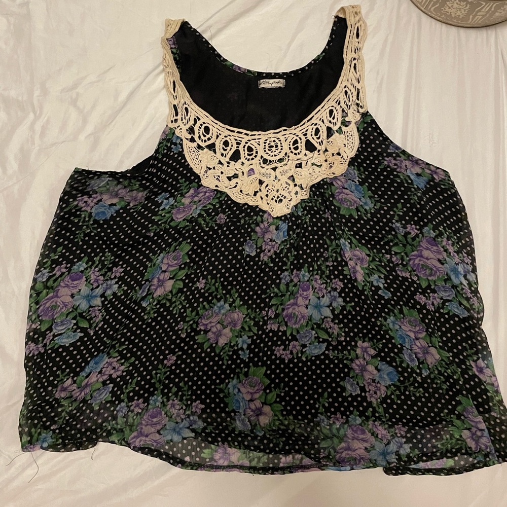 Plus size floral top